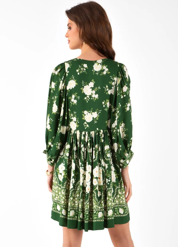 Farm - Vestido Curto Romance Verde 2