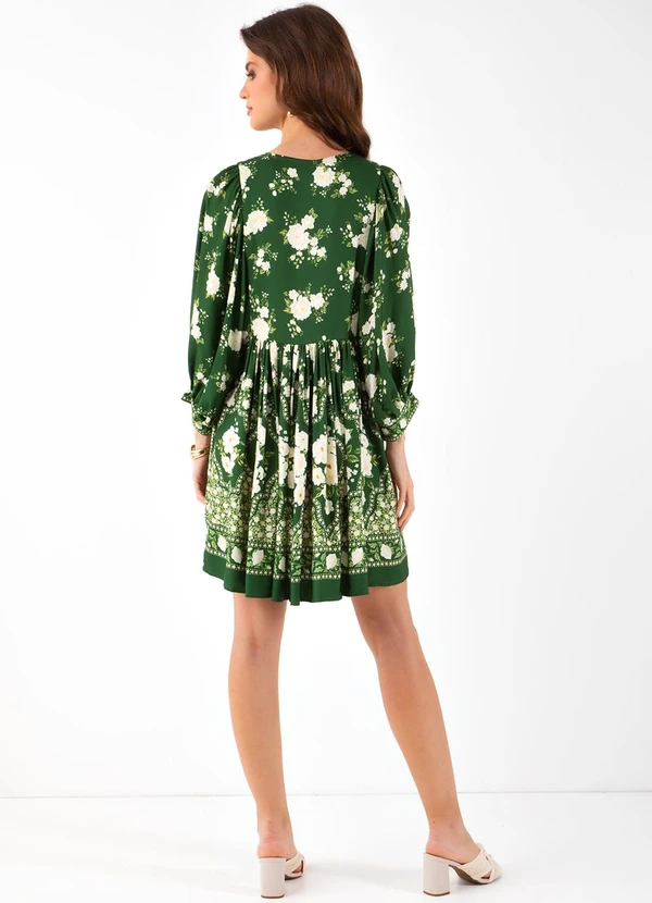 Farm - Vestido Curto Romance Verde 4