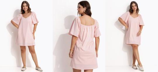 Vestido Curto Rosa
