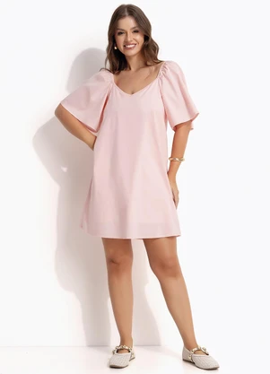 Multimarcas - Vestido Curto Rosa - MULTIMARCAS