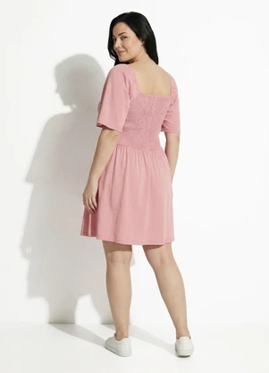 Fakini - Vestido Curto Rosa - FAKINI