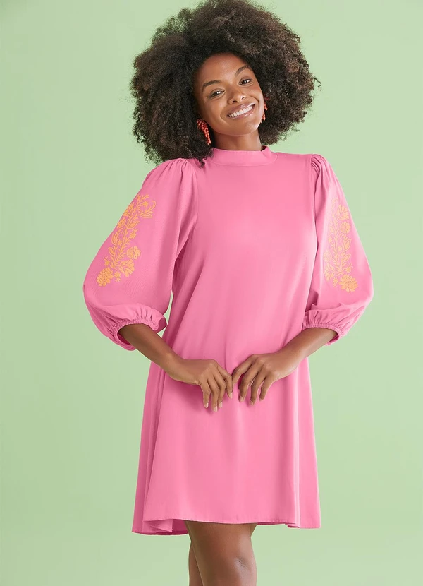 Angel - Vestido Curto Rosa