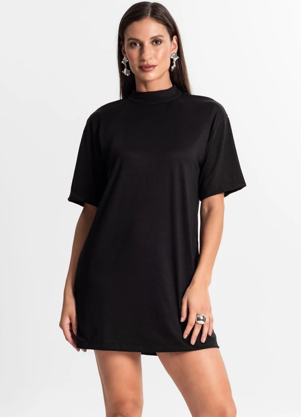 Rovitex - Vestido Curto Preto 3