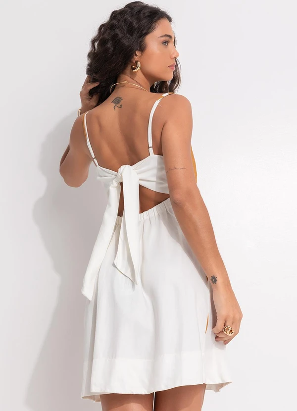 Farm - Vestido Curto Solare Off White 2