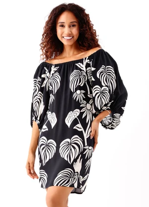 Farm - Vestido Curto Tropical Surreal - FARM