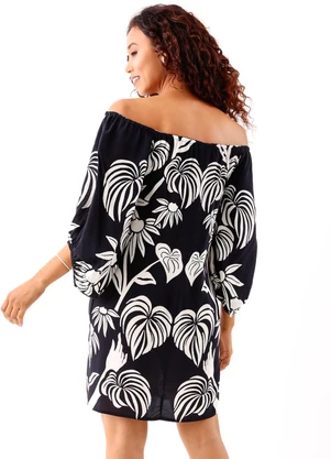 Farm - Vestido Curto Tropical Surreal - FARM