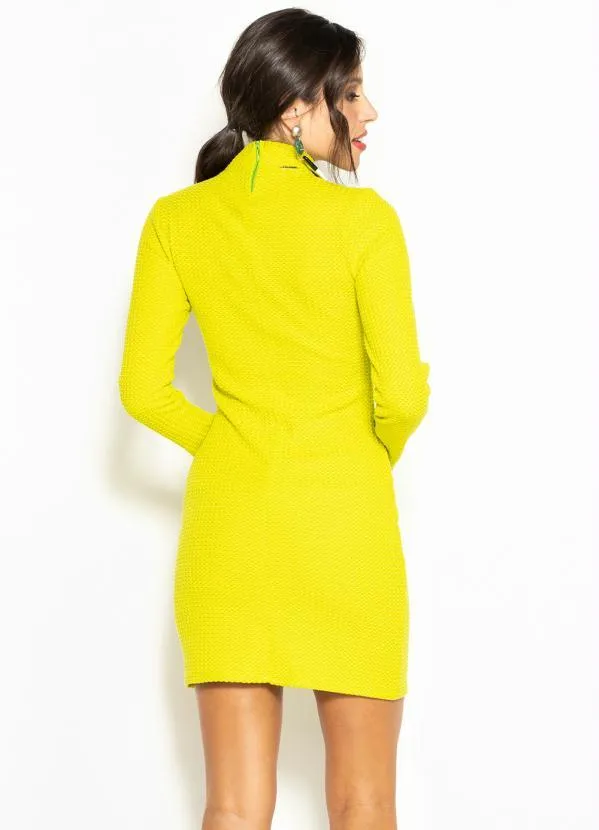 Colcci - Vestido Curto Tubinho de Tricot Verde 2