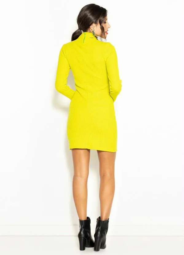 Colcci - Vestido Curto Tubinho de Tricot Verde 4