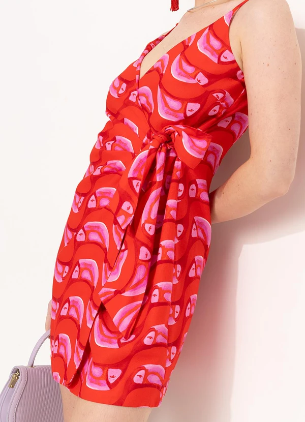 Farm - Vestido Curto Tucabacana Vermelho 8