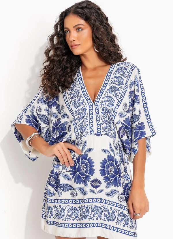 Farm - Vestido Curto Valentina Off White 7