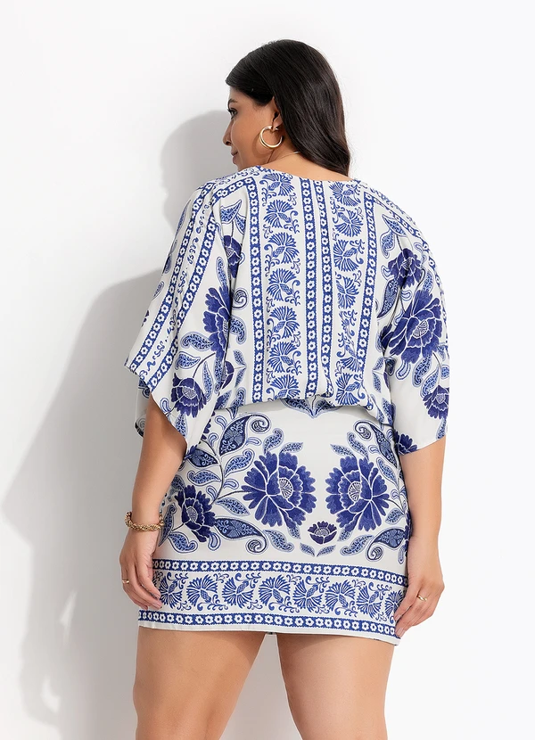 Farm - Vestido Curto Valentina Off White 10