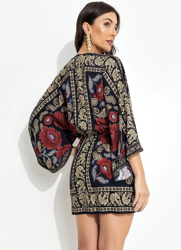 Farm - Vestido Curto Valentina Preto 2