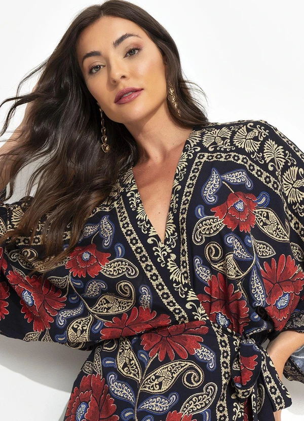 Farm - Vestido Curto Valentina Preto 7