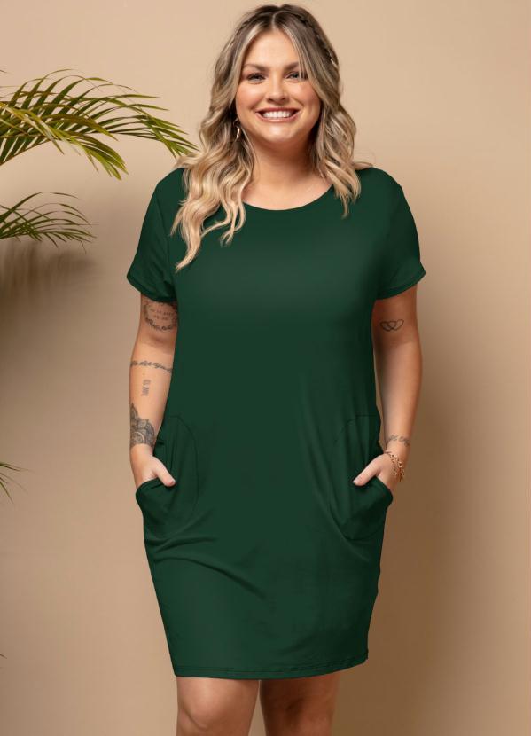 Quintess - Vestido Curto Verde com Bolsos 6