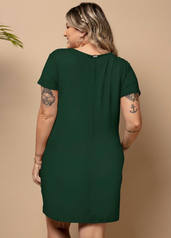 Quintess - Vestido Curto Verde com Bolsos 7