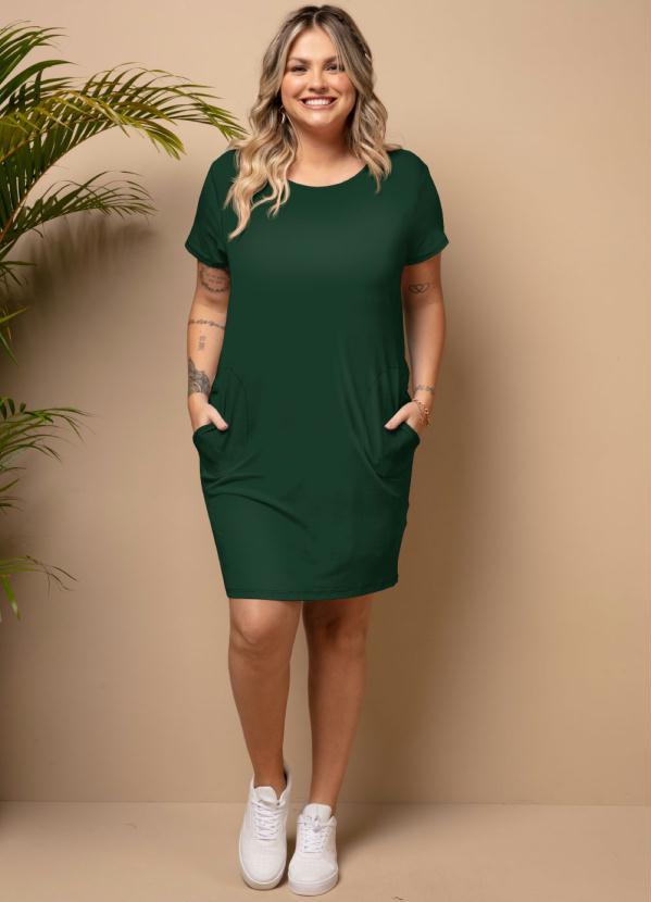 Quintess - Vestido Curto Verde com Bolsos 8