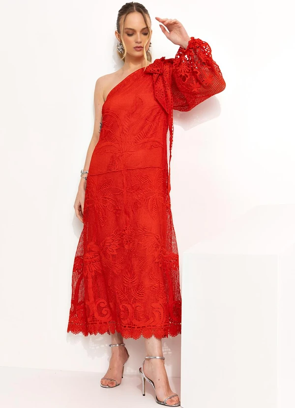 Farm - Vestido Cropped Vermelho