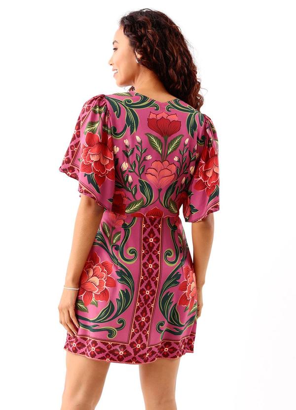 Farm - Vestido Curto Viena Rosa 2