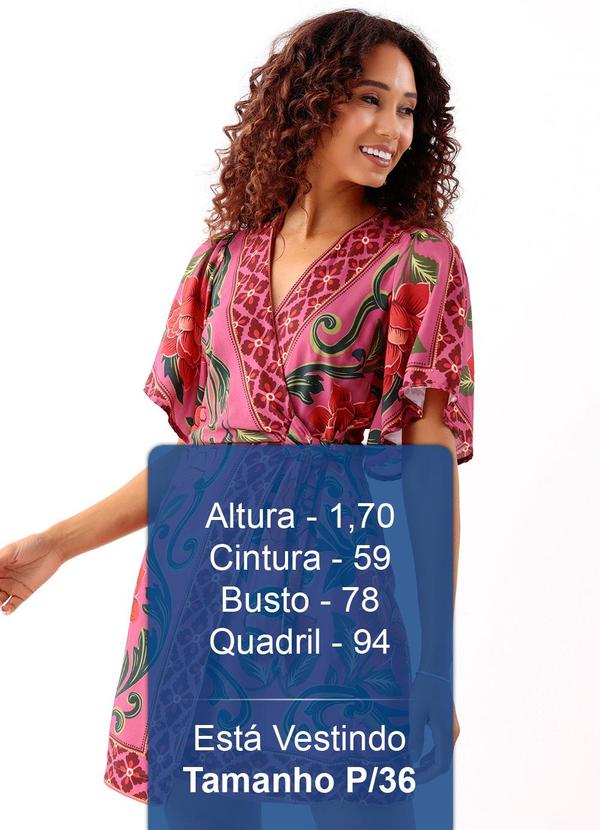 Farm - Vestido Curto Viena Rosa 5