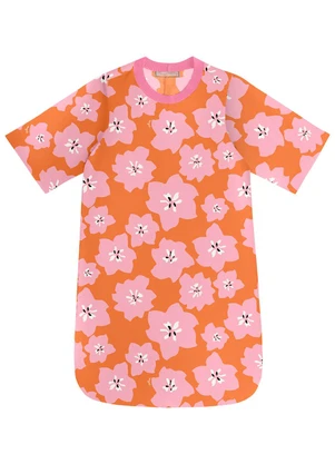 Angel - Vestido Curto Viscose  Estampado  - ANGEL