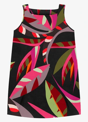 Rovitex - Vestido Curto Viscose Kyara Feminio Preto - ROVITEX