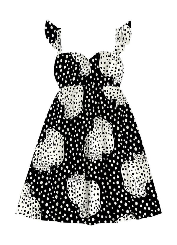 Angel - Vestido Curto Viscose Preto