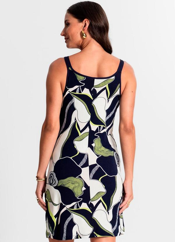 Rovitex - Vestido de Alça Estampado Verde 2