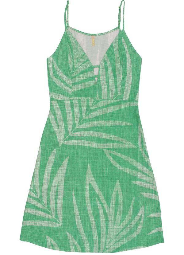 Cativa - Vestido de Alça Estampado Verde 1