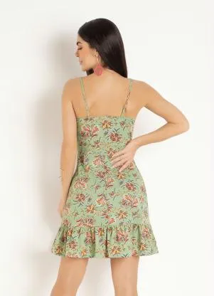Moda Pop - Vestido de Alças Paisley Verde - MODA POP