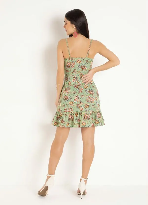 Moda Pop - Vestido de Alças Paisley Verde 4
