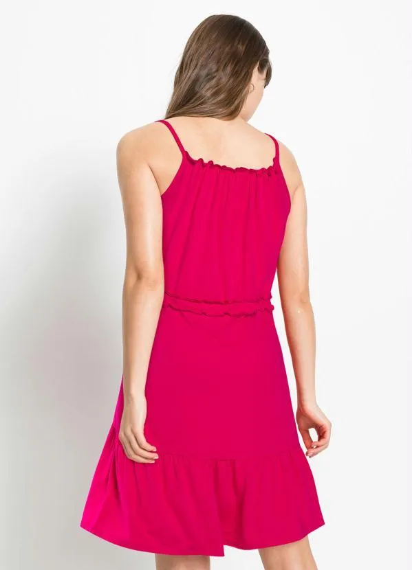 bonprix - Vestido de Alcinha com Amarração Pink 3