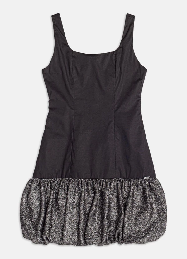 Authoria - Vestido de Alfaiataria Balonê  Preto