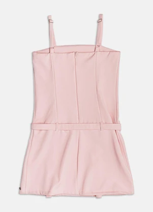 Authoria - Vestido de Alfaiataria com Cinto  Rosa - AUTHORIA