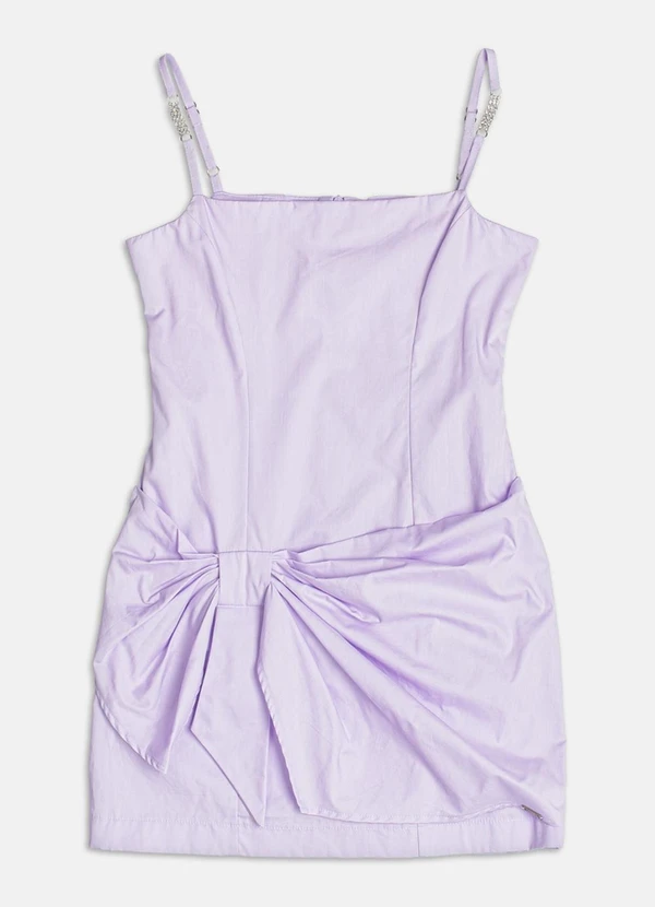 Authoria - Vestido de Alfaiataria com Maxi Laço Lilás