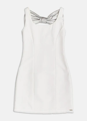 Authoria - Vestido de Alfaiataria com Recorte  Off White - AUTHORIA