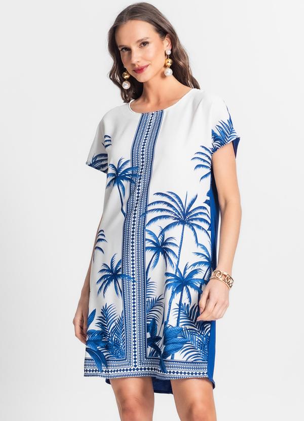Endless - Vestido de Poly Light Estampado Azul