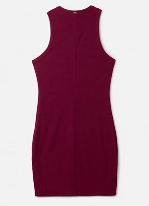 Authoria - Vestido de Ribana Bordô Bordo - AUTHORIA