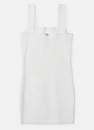Authoria - Vestido de Tricot com Strass Off White - AUTHORIA