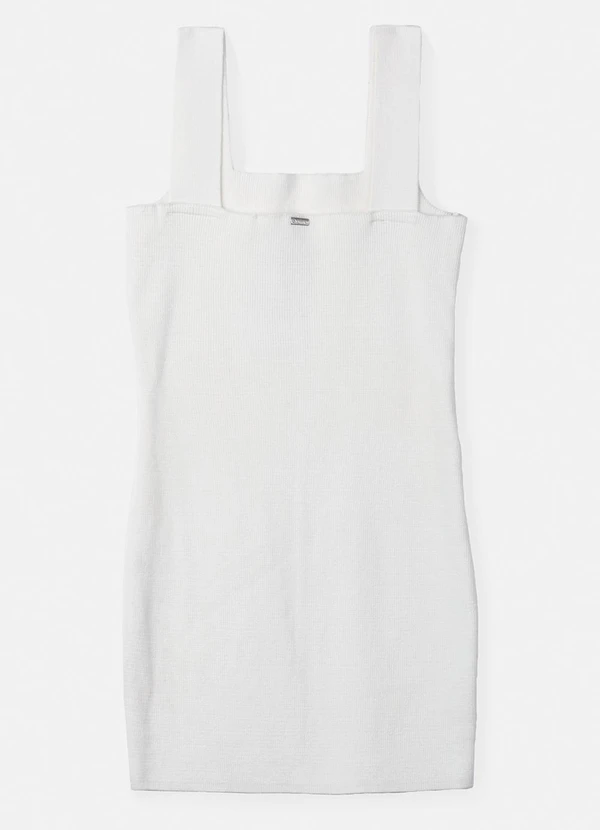 Authoria - Vestido de Tricot com Strass Off White 2