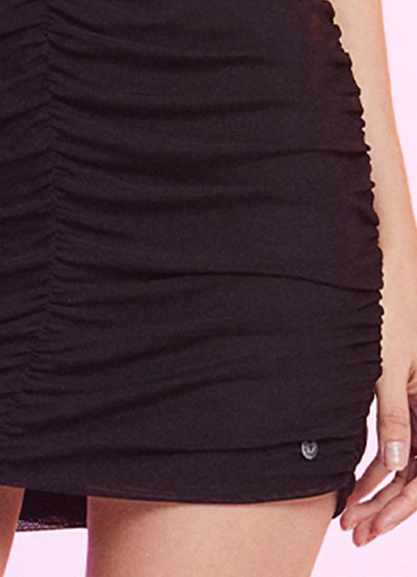 Authoria - Vestido de Tule Preto Preto 6