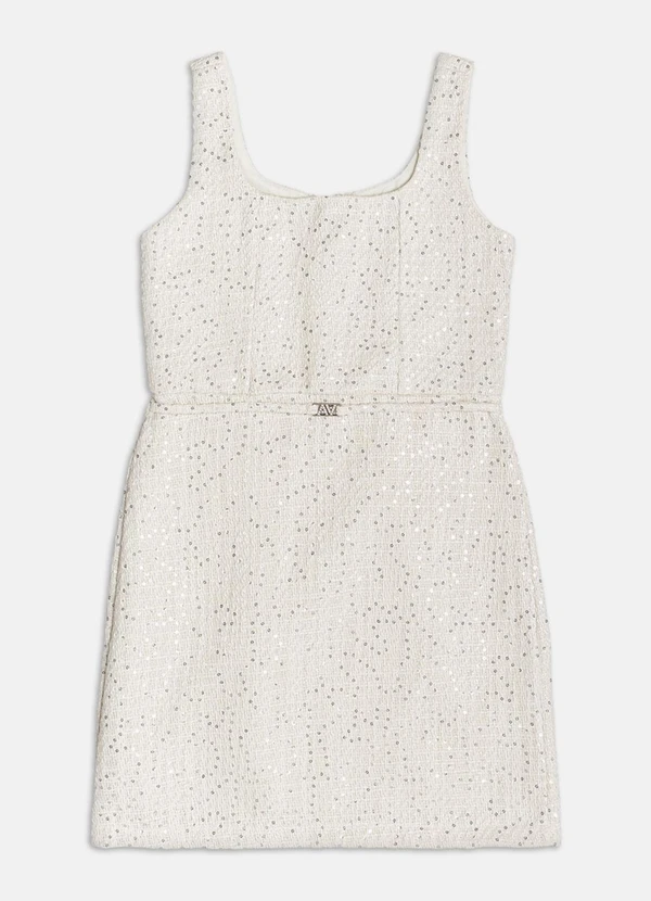 Authoria - Vestido de Tweed  Off White