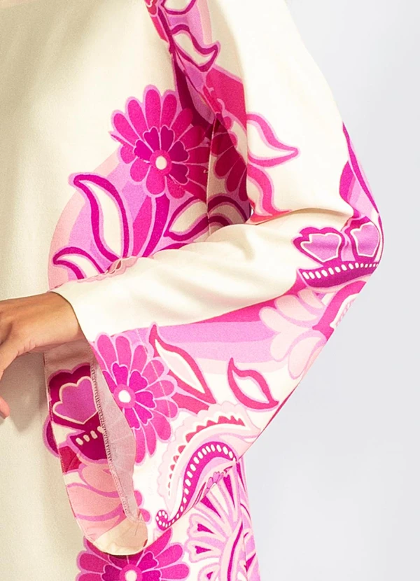 Farm - Vestido de Viscose Festival de Tucano Off White 6