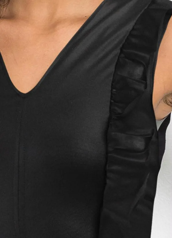 bonprix - Vestido em Cirrê Preto 2