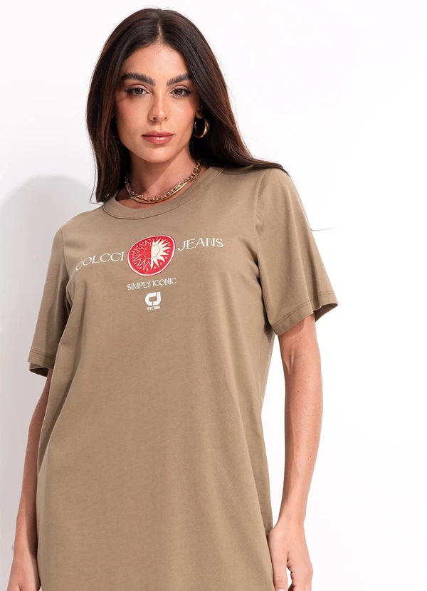 Colcci - Vestido em Malha Bege 5