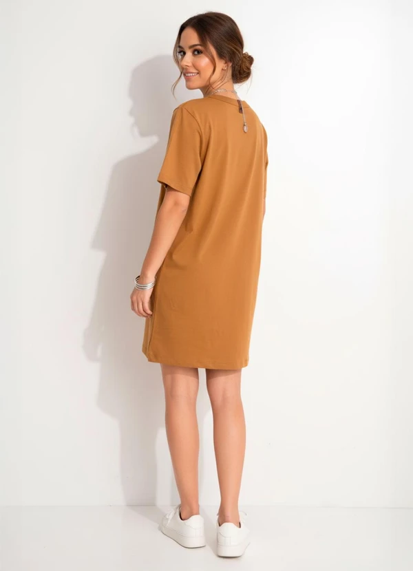 Colcci - Vestido em Malha Marrom 2