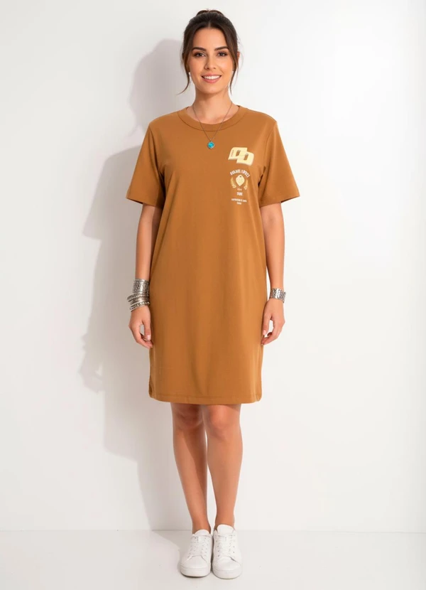 Colcci - Vestido em Malha Marrom 5