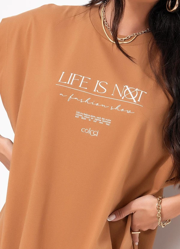 Colcci - Vestido em Malha Marrom 7