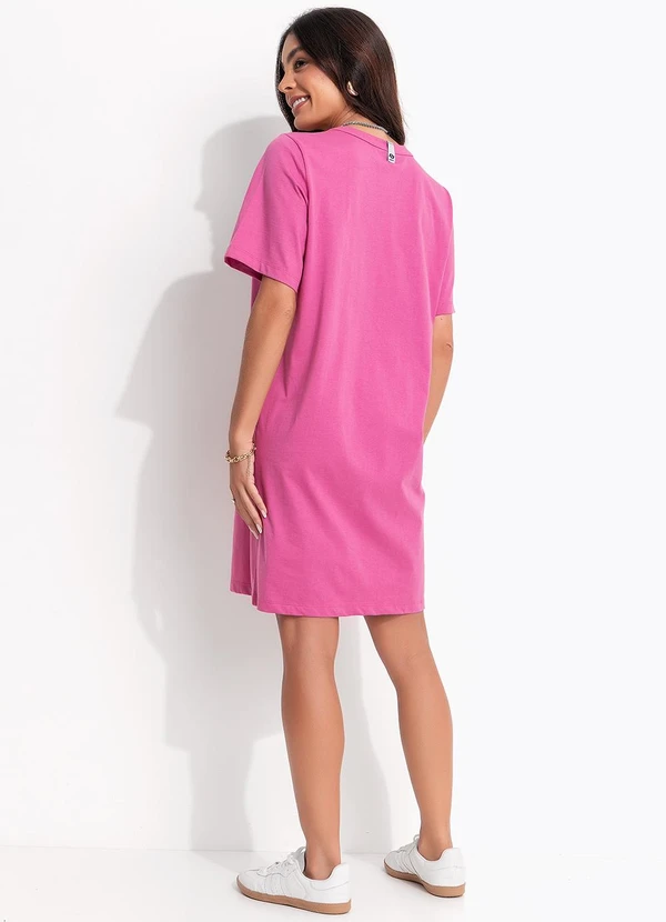 Colcci - Vestido em Malha Rosa 5