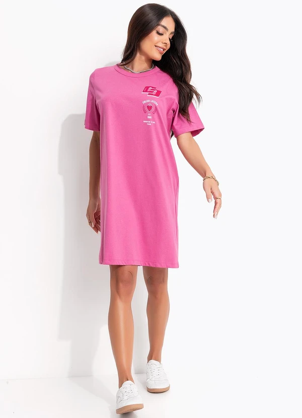 Colcci - Vestido em Malha Rosa 7