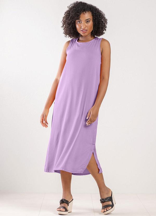 Rezzato - Vestido em Malha Tricô Summer Wind Adulto Roxo